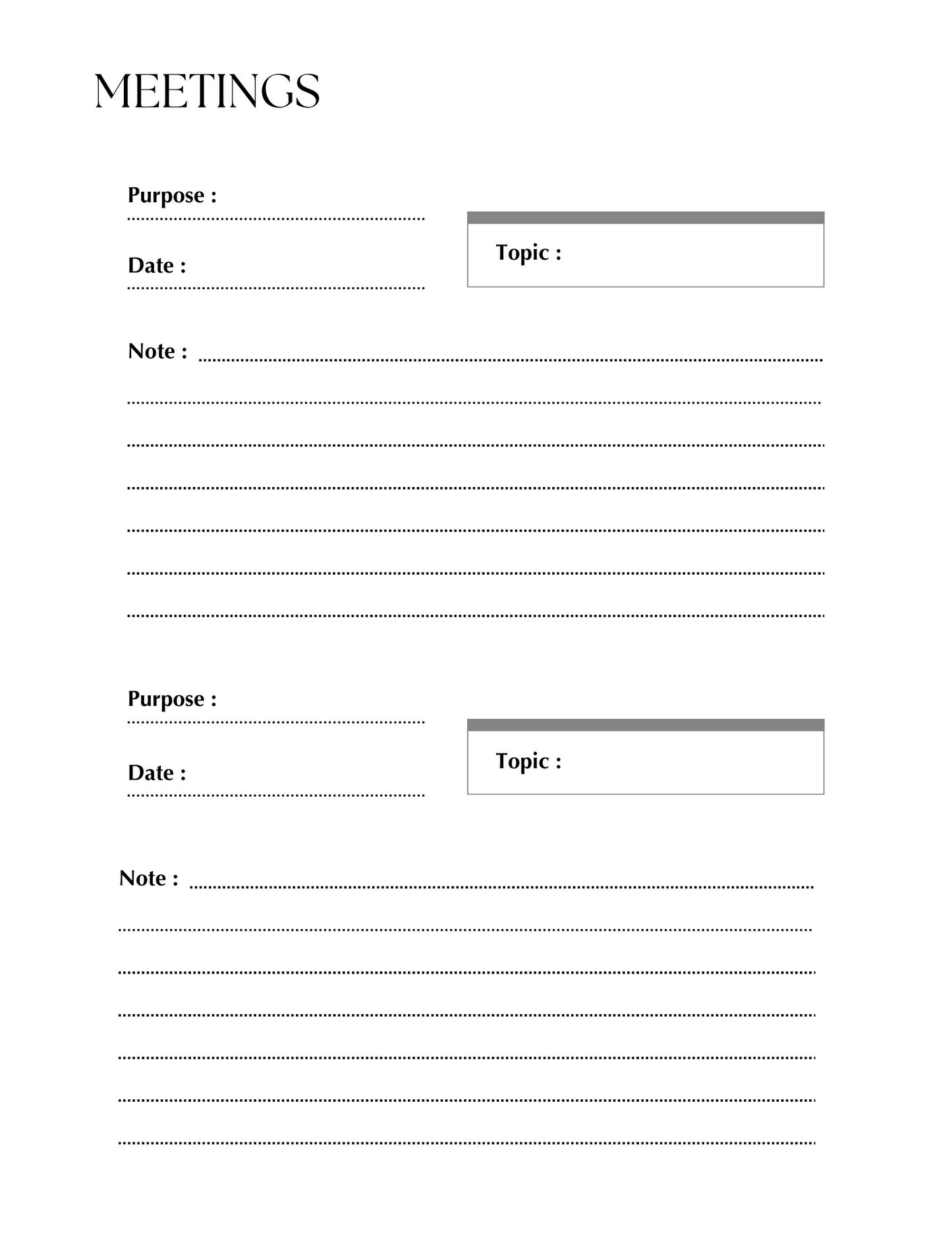 Pre-Order Project Planner Inserts