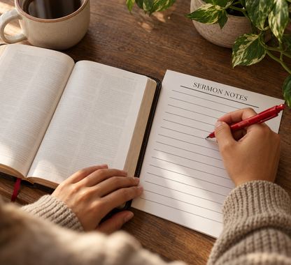 Sermon Notes - Erasable Planner Insert