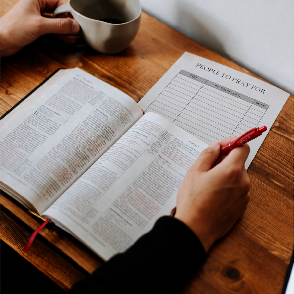 My Prayer List - Erasable Planner Insert